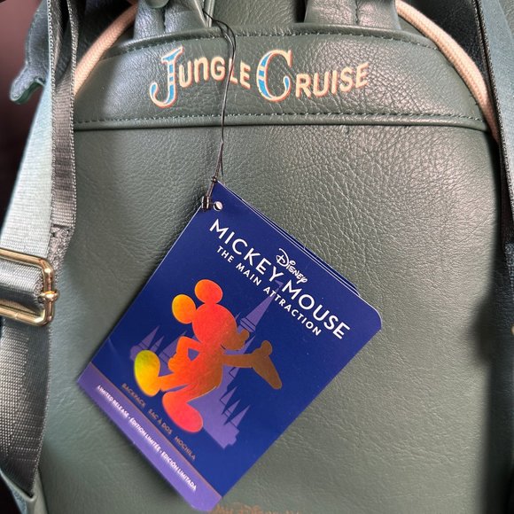 Jungle Cruise Mickey Mouse Main Attraction Backpack Loungefly X DISNEY PARKS NWT - Picture 4 of 5